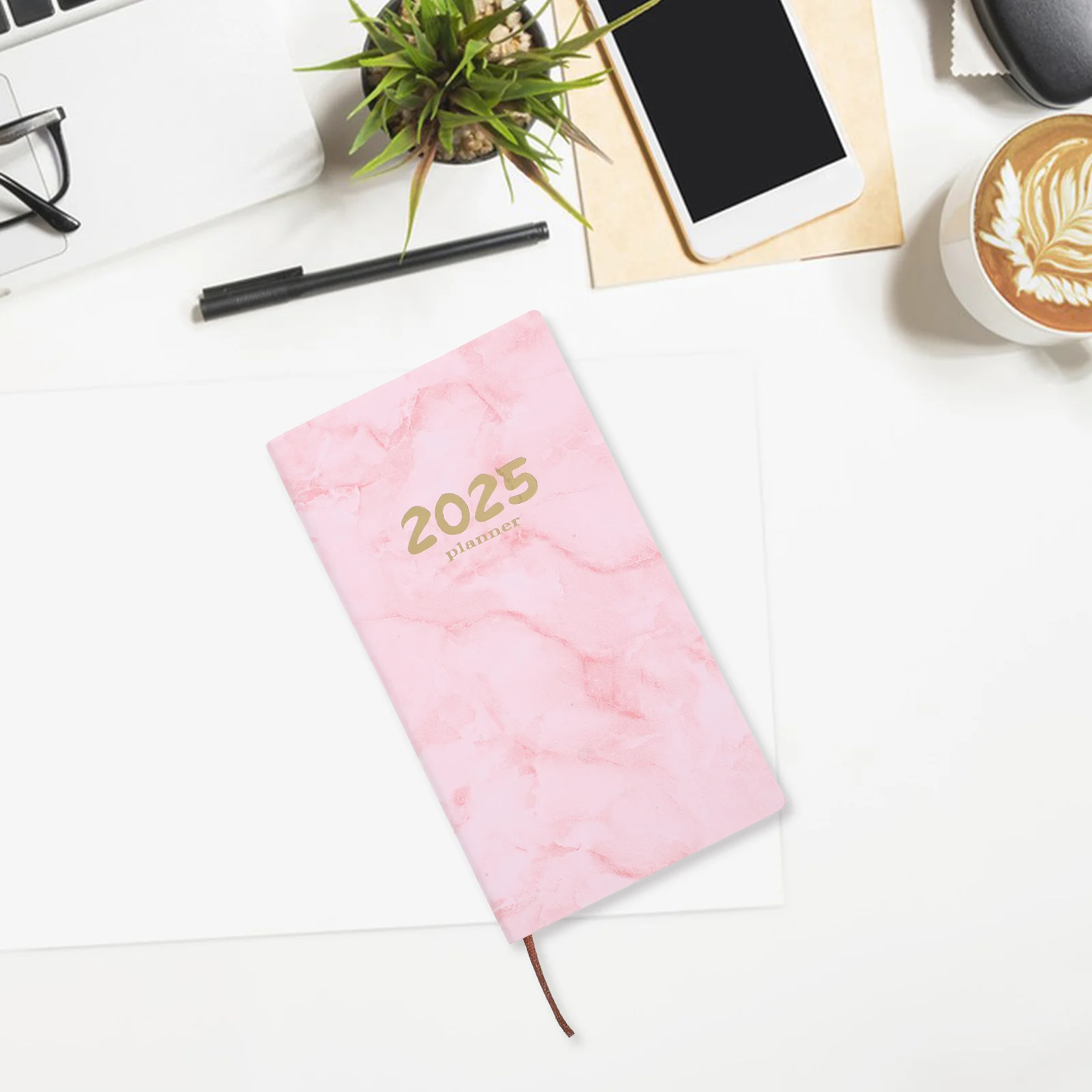 The Notebook 2025 Schedule Wear-resistant Journal 1740X970X090CM Notebooks Pink Diary Monthly Planner Notepad Travel Student