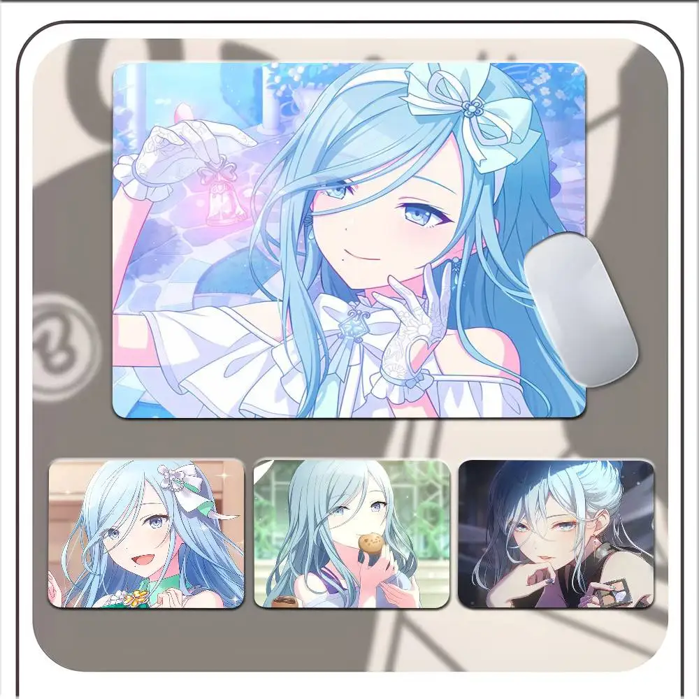 

Коврик для мыши Anime MORE MORE JUMP Hinomori Shizuku, небольшой коврик для мыши с замком по краям, прямоугольный противоскользящий резиновый коврик для компьютерного стола