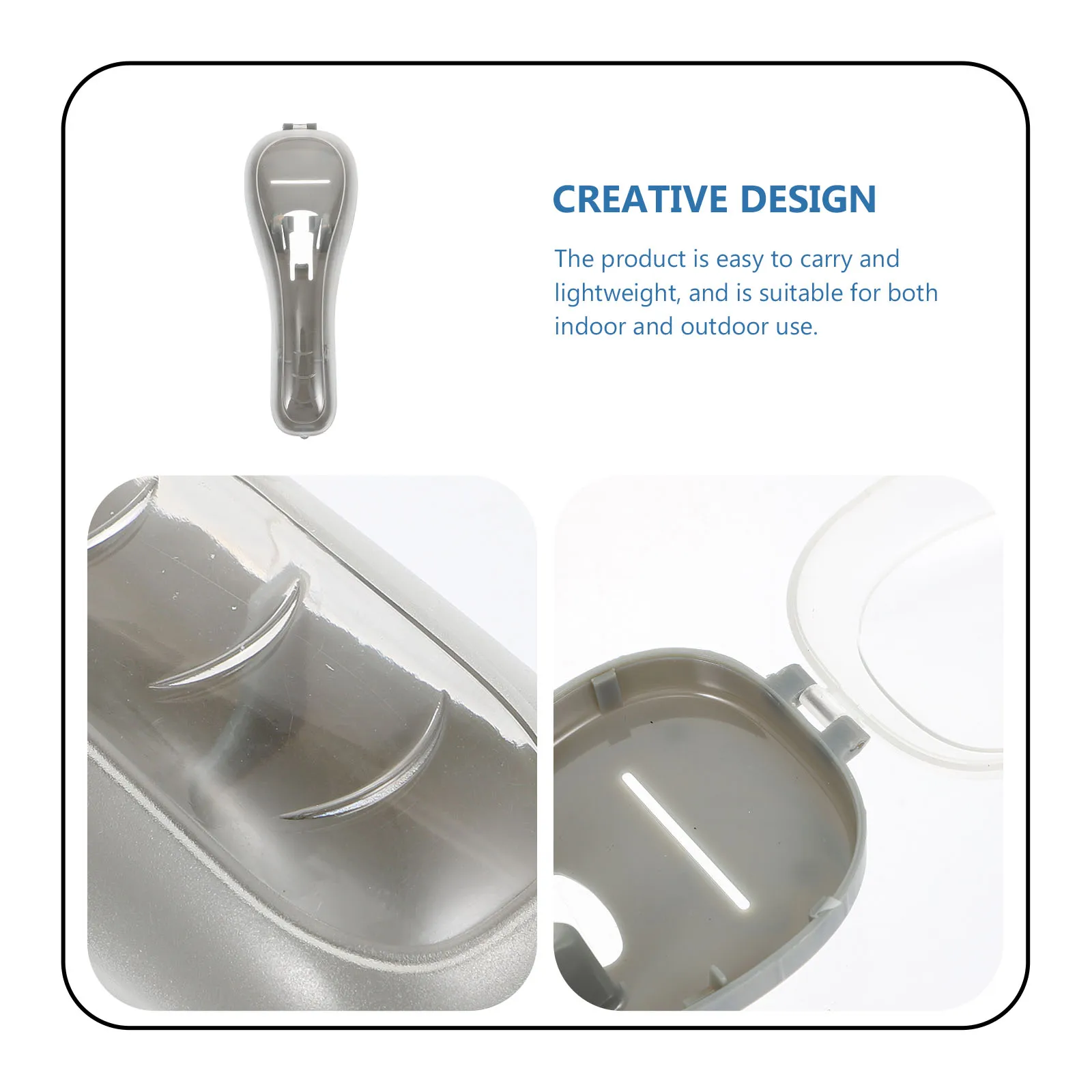 

Beard Trimmer Razor Protection Box Storage for Travel Gift Case Shaver Manual Grey