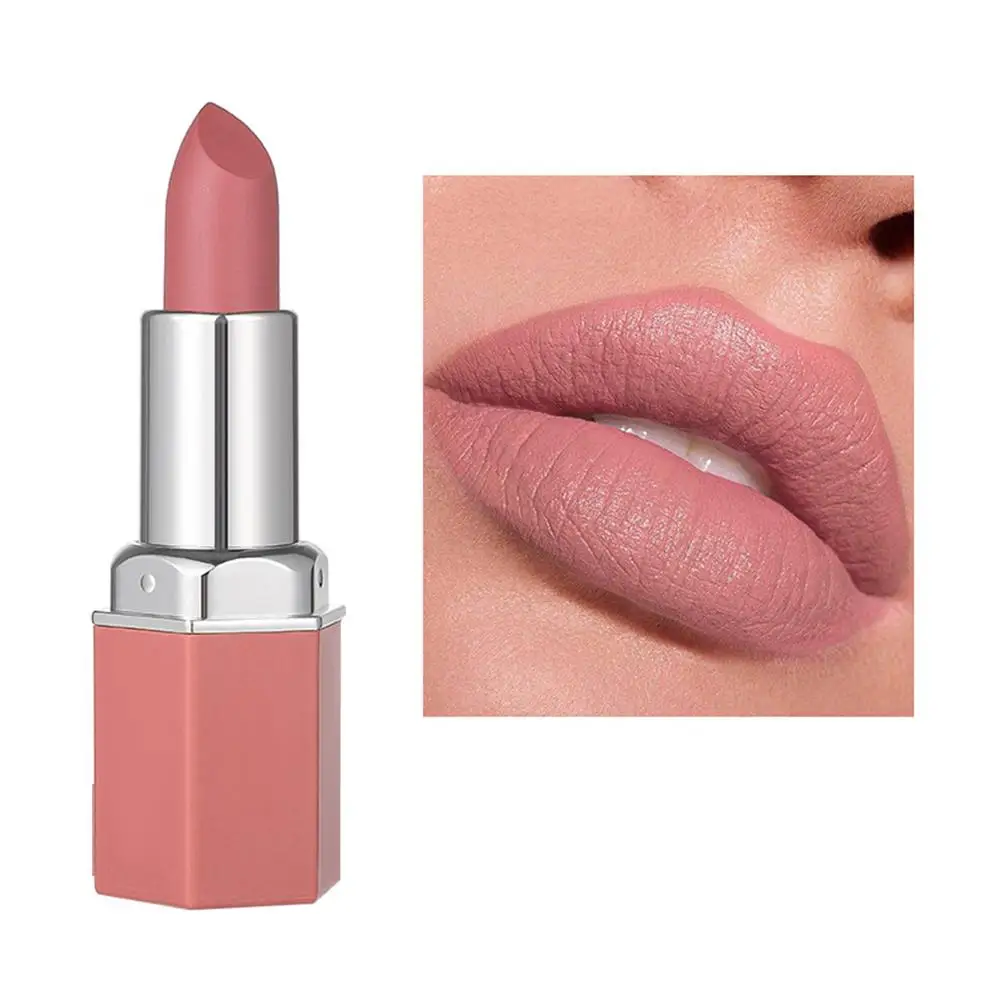 Rouge à lèvres velours nude pour femme, étanche, longue durée, tasse cosmétique, charme, sexy, hydratant, lisse, antiadhésif, Y5J4, 256