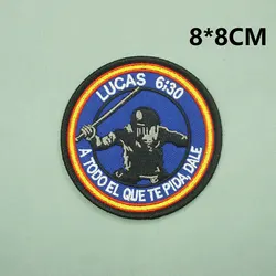 LUCAS JUAN MATEO embroidered patches with hook backing