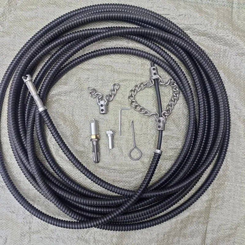Electric Drill Drain Cleaner Machine 10m with Extension Rod Sewer Pipe Dredger Spring Home Plumbing Tool for Kitchen Bathroom