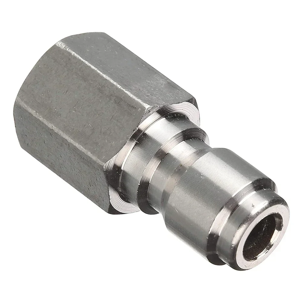 Connection Female Connector 12mm Internal Thread 2Pcs Conversion Silver Stainless Steel Washer Parts 11.8mm External Diameter