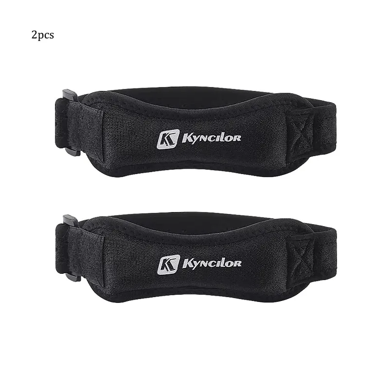 2 Pack Patella Knee Strap Adjustable Knee Brace Patellar Tendon Stabilizer Support Band for Knee Pain Relief Running Basketball