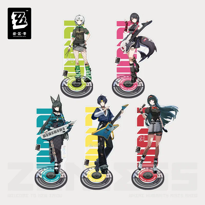 Official Zenless Zone Zero Gaming Merchandise Cartoon Characters Cosplay Anby Ellen Joe Rotating Acrylic Stands