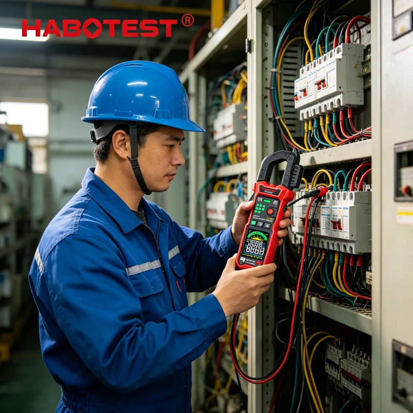 Habotest Digital Clamp Meter 600a Ac Current Tester Resistance Temperature Diode/capacitance Analyzer Iii 600v HT205AS DS Series
