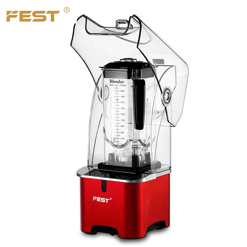 FEST ice shaver machine 2KW 2L red shaved   with silent blimp cover