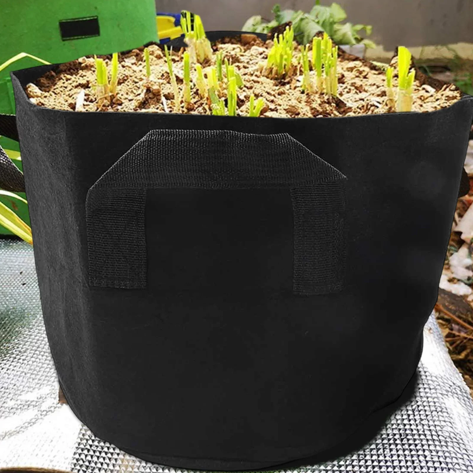 Reusable Gardening Tool Felt Flower Pot Garden Use Patio Decoration 7.9*7.9inch Sustainable Gardening Practices
