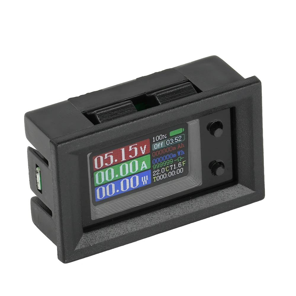 DC 4-30V 10A Multifunctional Power Meter Low Voltage Power Supply 9 in 1 Voltage Current Power Meter Multifunction Meter