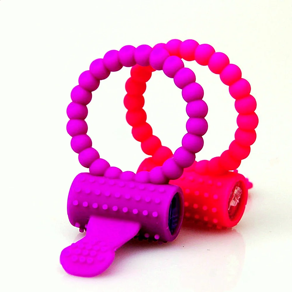 خواتم دائمة هزاز مطرز إصبع القضيب الدائري تحفيز تدليك كم عبودية العفة قفص الجنس لعب الكبار للرجال #3