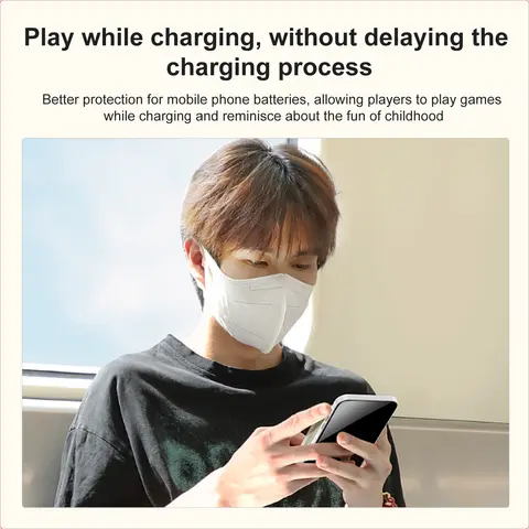 GAMINJA PB05 Mini Handhållen Spelkonsol Inbyggd 400 Spel 5000mAh Batteri Trådlös Magnetisk Powerbank Bärbar Spelkonsol 10 best sales Powerbank-spel - №1