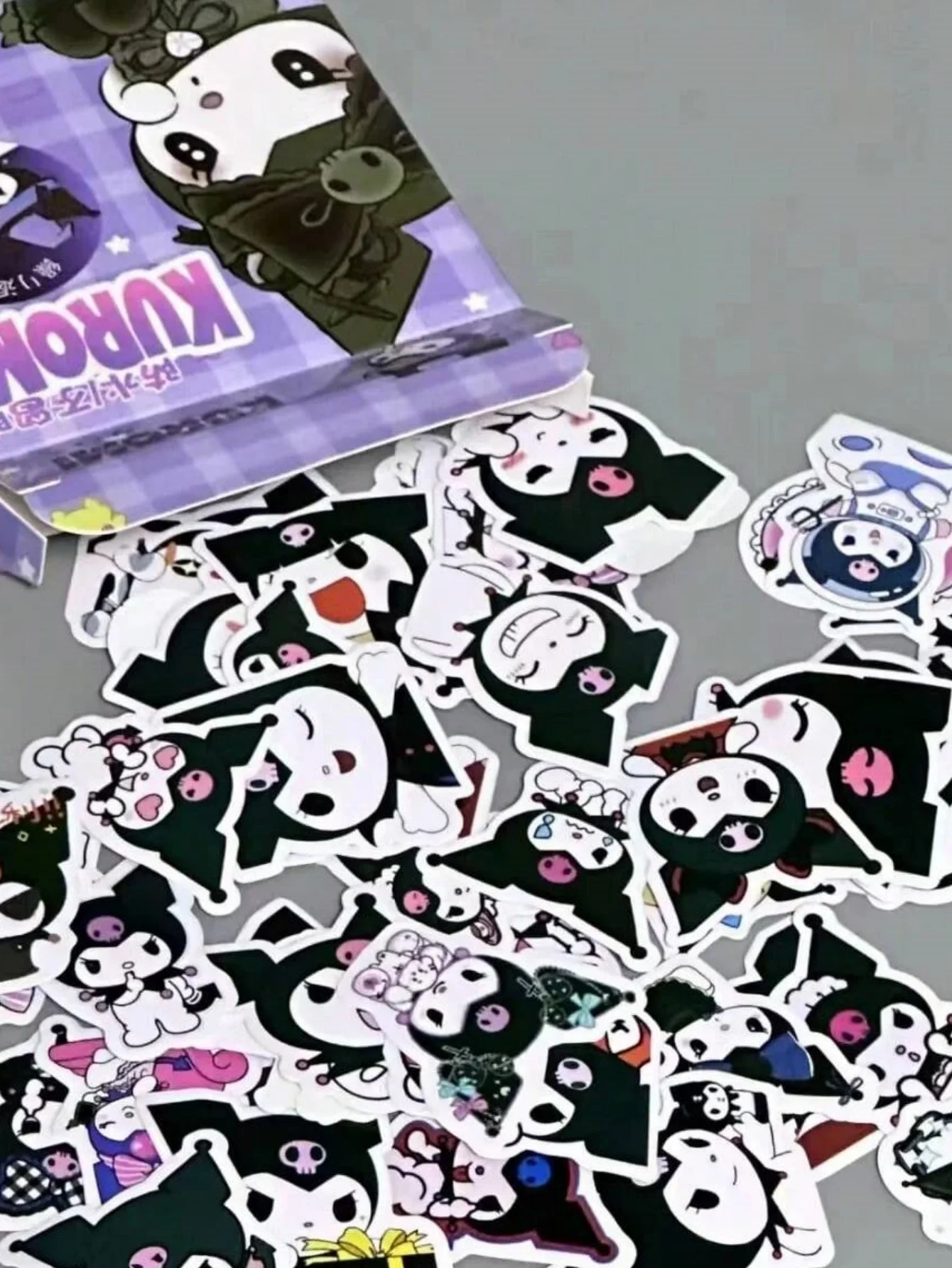 60 قطعة/صندوق ملصقات مرحبا كيتي كورومي سينامورول حساب اليد الكرتون ملصق ديكور ملصق مضاد للمياه هدايا عيد الميلاد #4