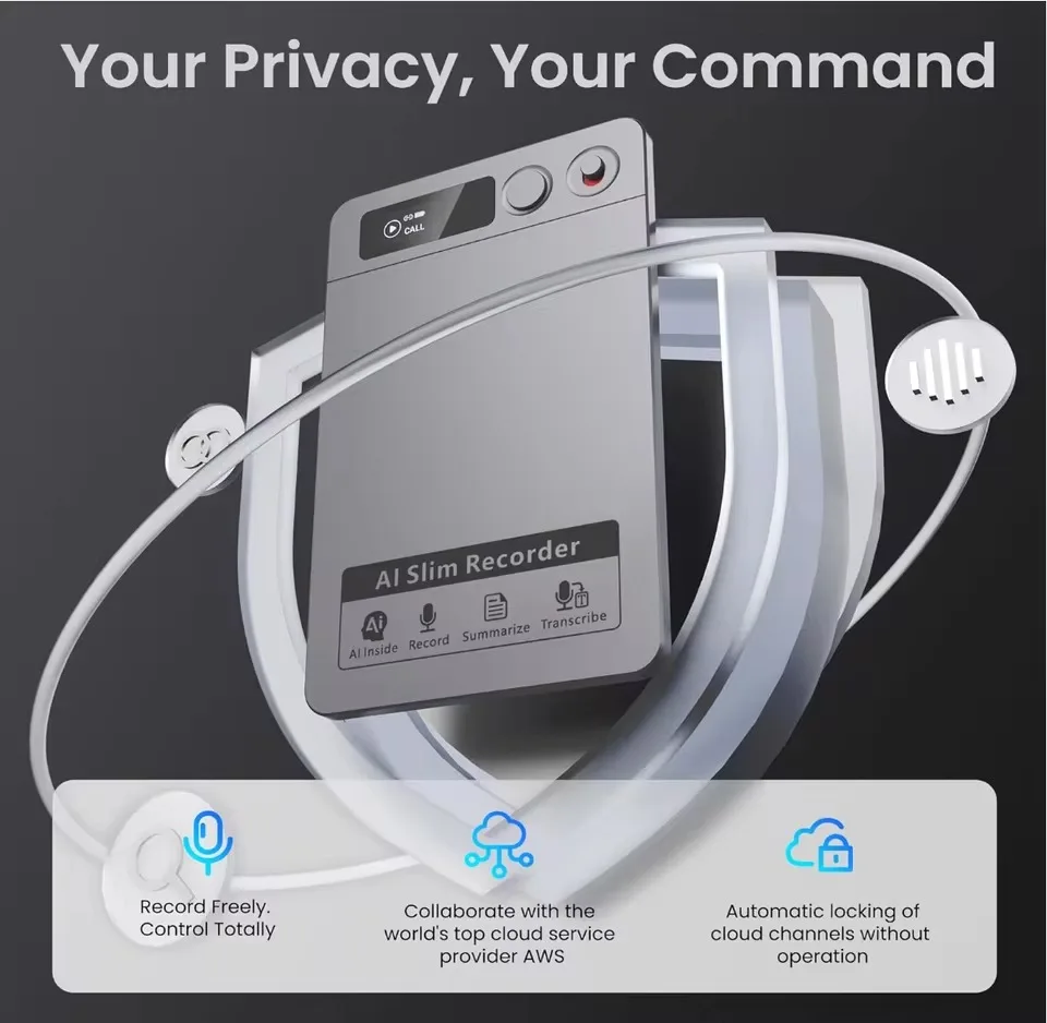 مسجل صوت الذكاء الاصطناعي، جهاز تدوين الملاحظات بالذكاء الاصطناعي للاجتماعات والمحاضرات والمكالمات ونقش الذكاء الاصطناعي ودعم 118 لغة #2