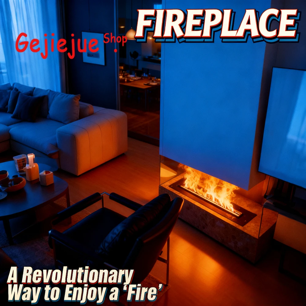 

Tuya APP Cozy Warranty 3D Vapor Fireplace No Installation Needed Safe for Kids & Pets Vaporizer Electric Vent-Free Fireplace