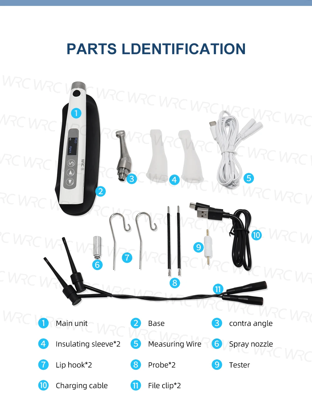 2 In 1 Dental Smart Wireless Endo Motor Built In Apex Locator Root Canal 360ᄚAdjustable Handpiece for Root Canal Treat