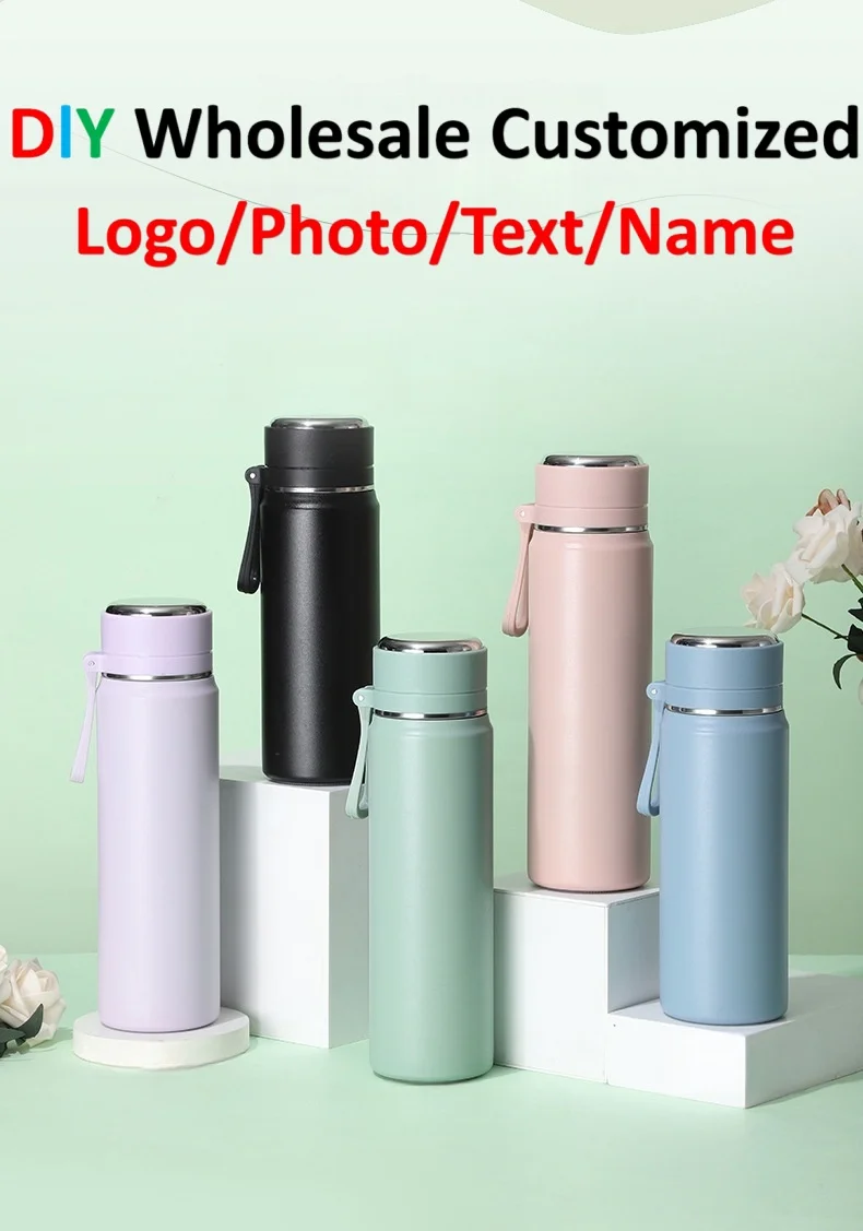 

600ml Bullet Head Insulated Cup 316 Stainless Steel Exquisite Male and Female Student Couple Insulated Water Cup Customized LOGO