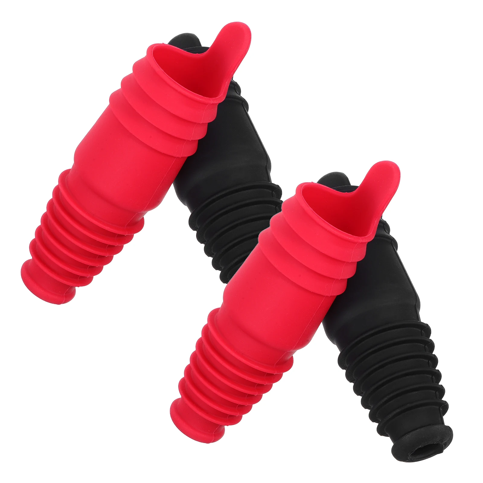 

4Pcs Stopper Silicone Bottle Stoppers Saver Silicone for Lock Reusable Red Bouquet Plug Creative Bottles Sealer