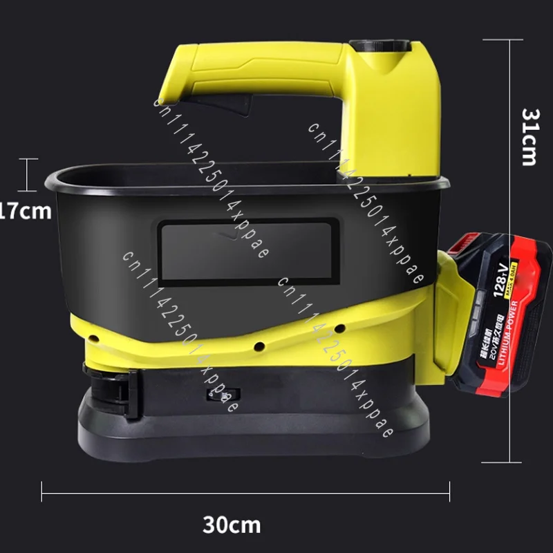Melt Year-Round Tool​​ Fit 20v Battery Salt Spreader Handheld 5.5L Hopper For Lawn Grass Seed Fertilizer Rock Salt Ice