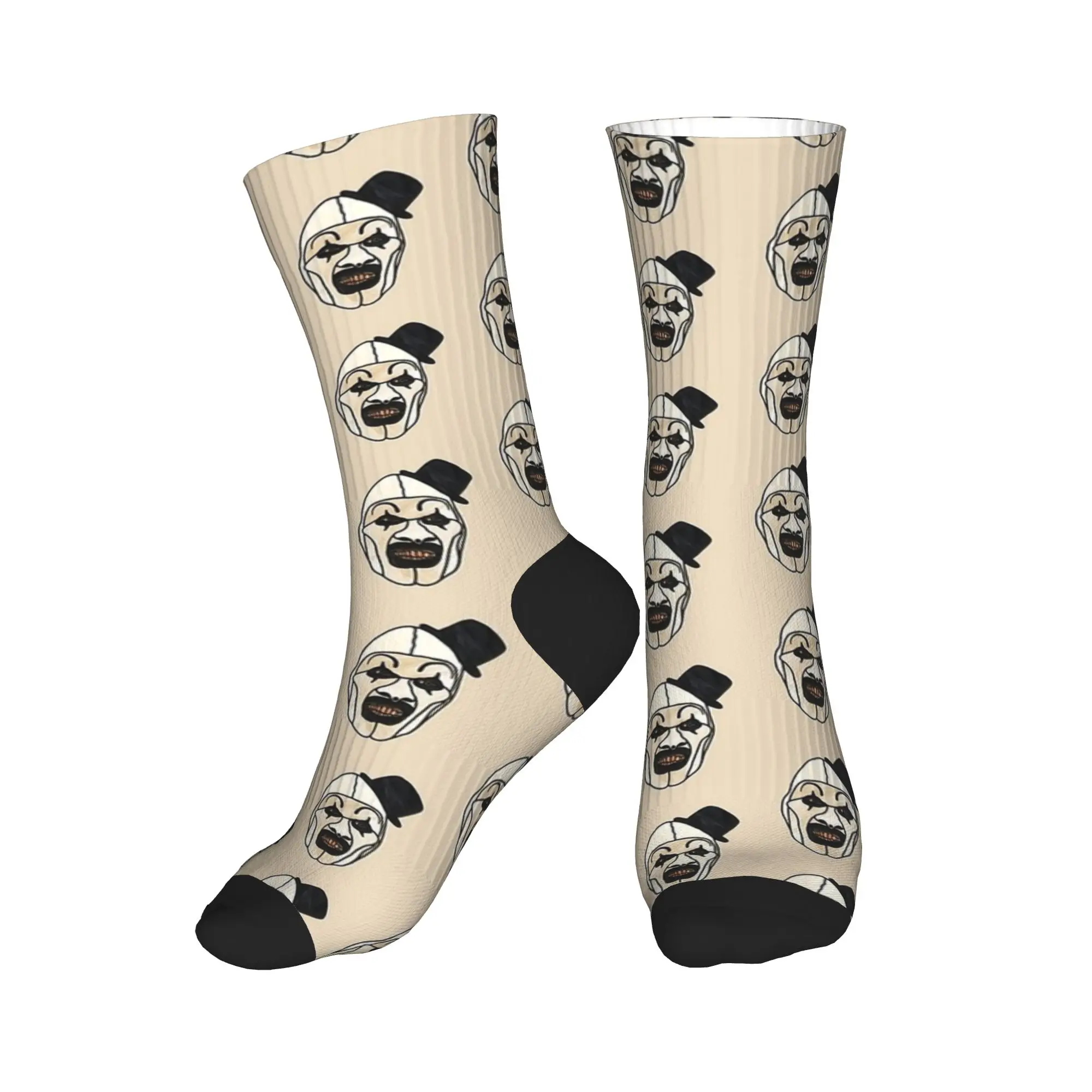 Terrifier  Art the Cloud Socks  Korean Stockings Men Soft Breathable Cycling Socks Winter Design Non Skid Socks