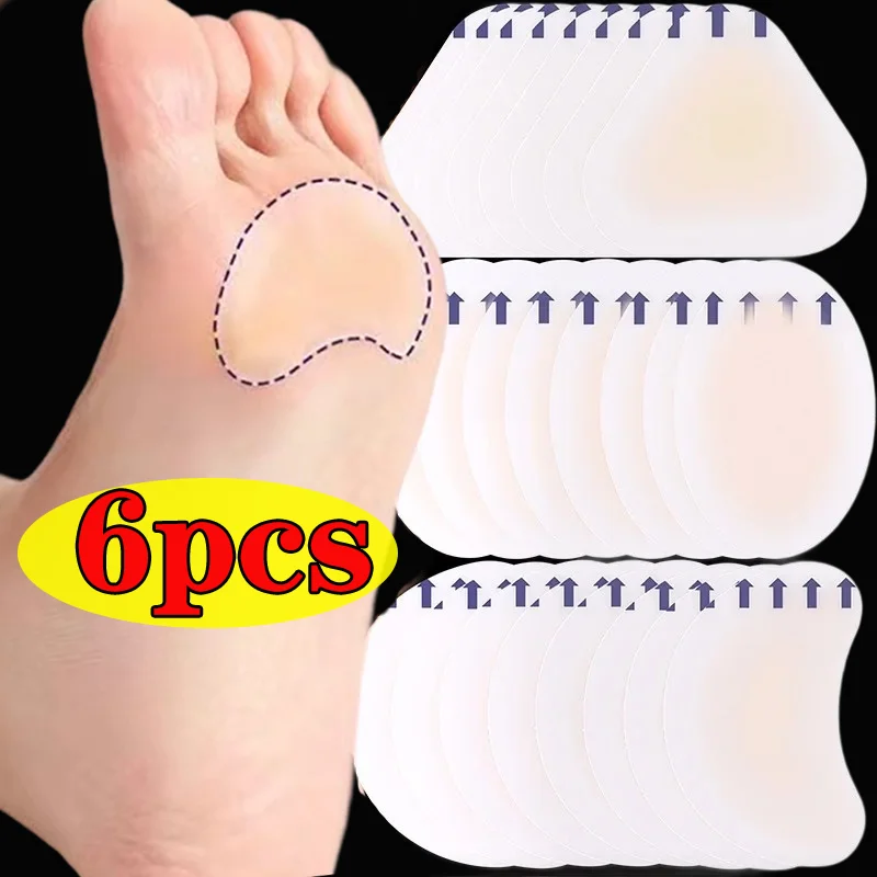 6/2Pcs Blister Stickers Soft Gel High Heel Foot Patches Adhesive Heel Blister Bandage Hydrocolloid Shoes Stickers Pain Relief