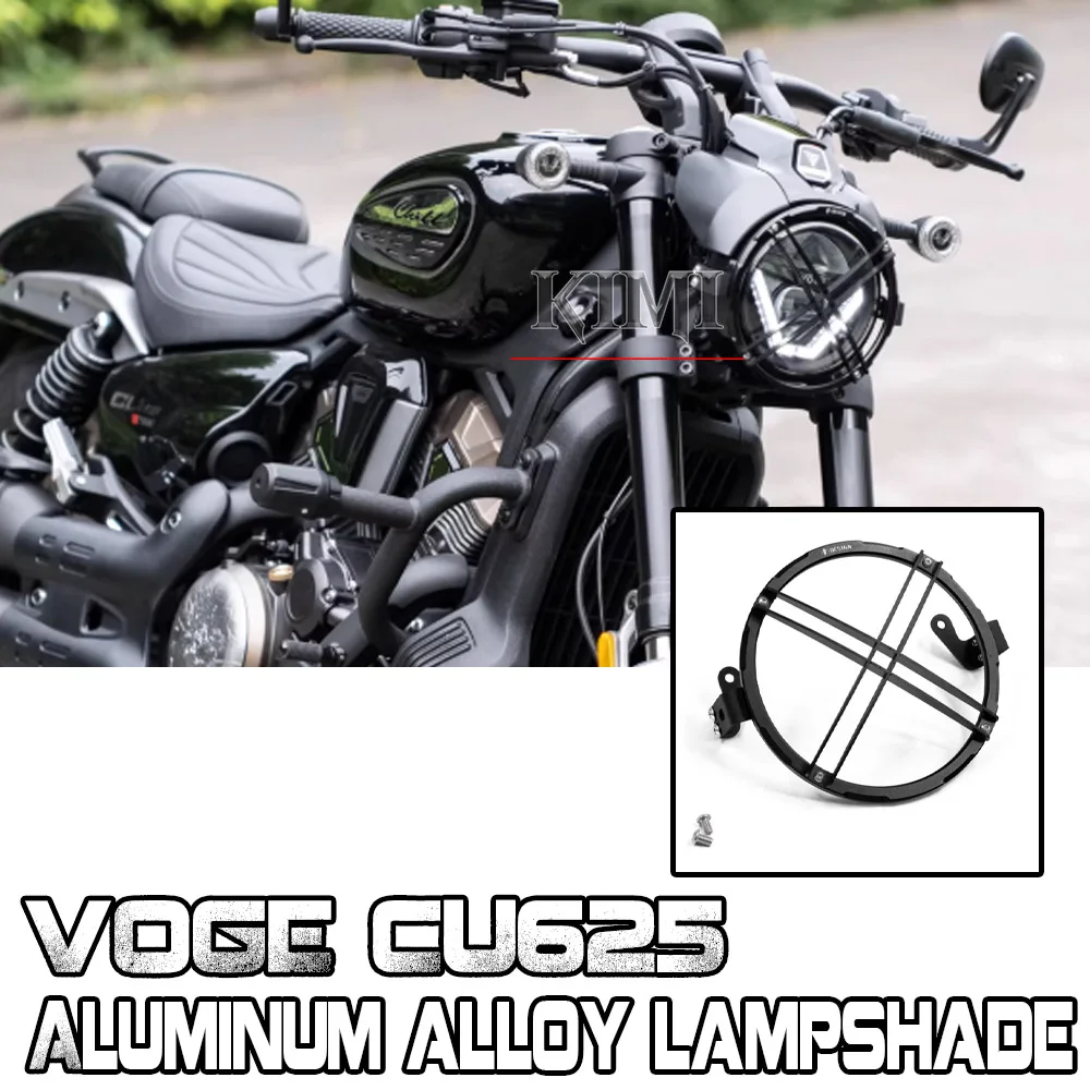 

Motorcycle Modification Aluminum Alloy Lampshade X-shaped Mesh Grille Lampshade Accessories For VOGE CU625 CU 625