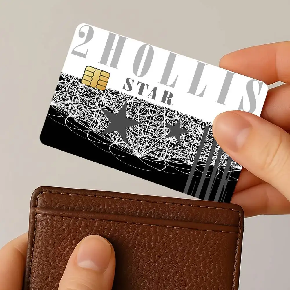 Singer 2Hollis Credit Card Stickers Skin for Bank Debit Decorative Protection 4PCS Anti-scratch Waterproof
