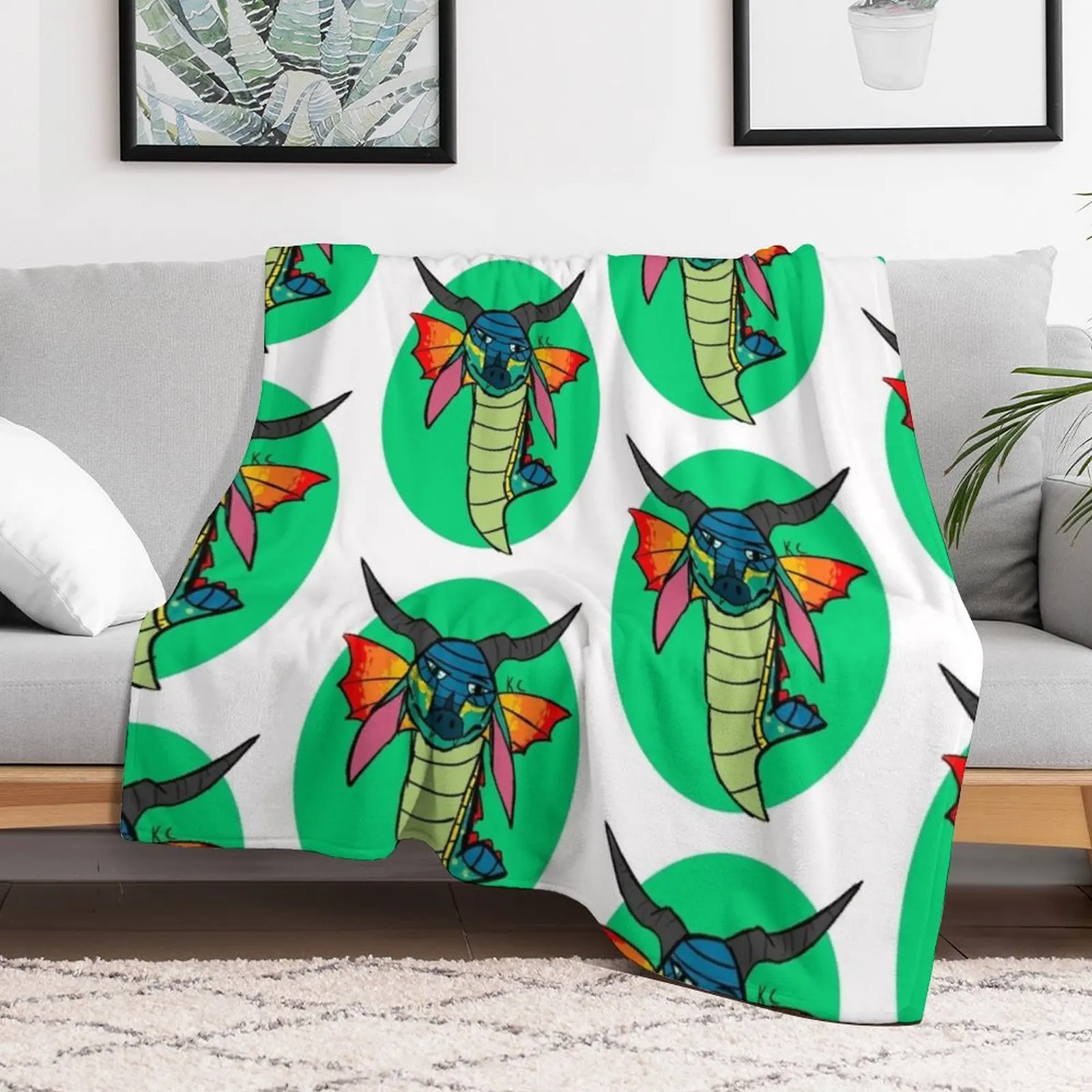 Glory from Wings of Fire Throw Blanket Cozy Microfiber Throw Blanket for Home Bedroom