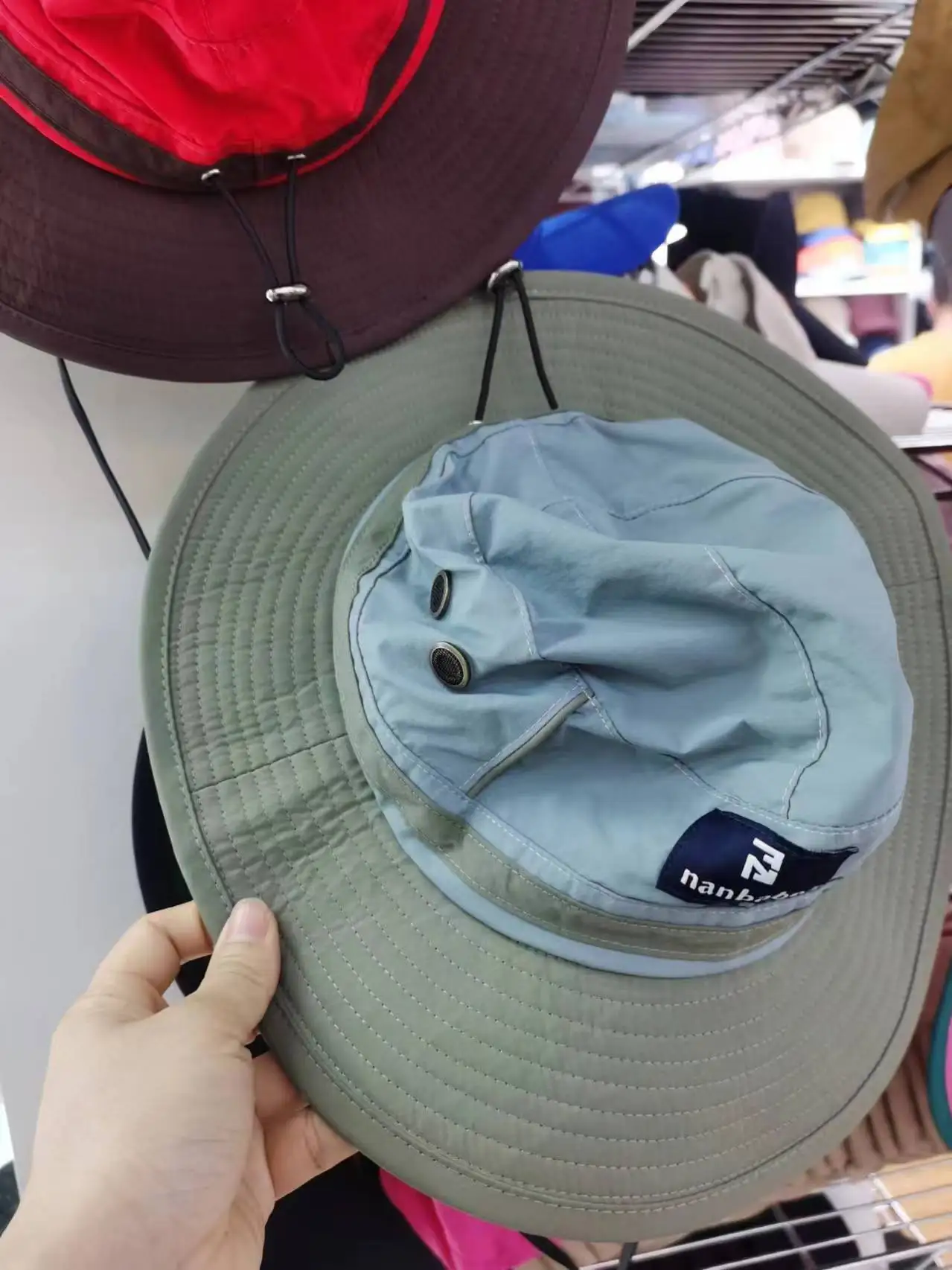 Summer 100% Nylon Kid\'s Bucket Hat for Child 52cm Hight Quality Fisherman Hat Wind Rope Beach Sun Hat 2-6 Ages boy Panama Hats