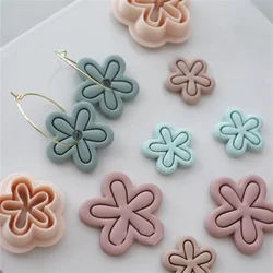 New Style Flower Polymer Clay Cutter Skeletonized Flowers Mold DIY Ring Earrings Bracelet Polymer Clay Tools