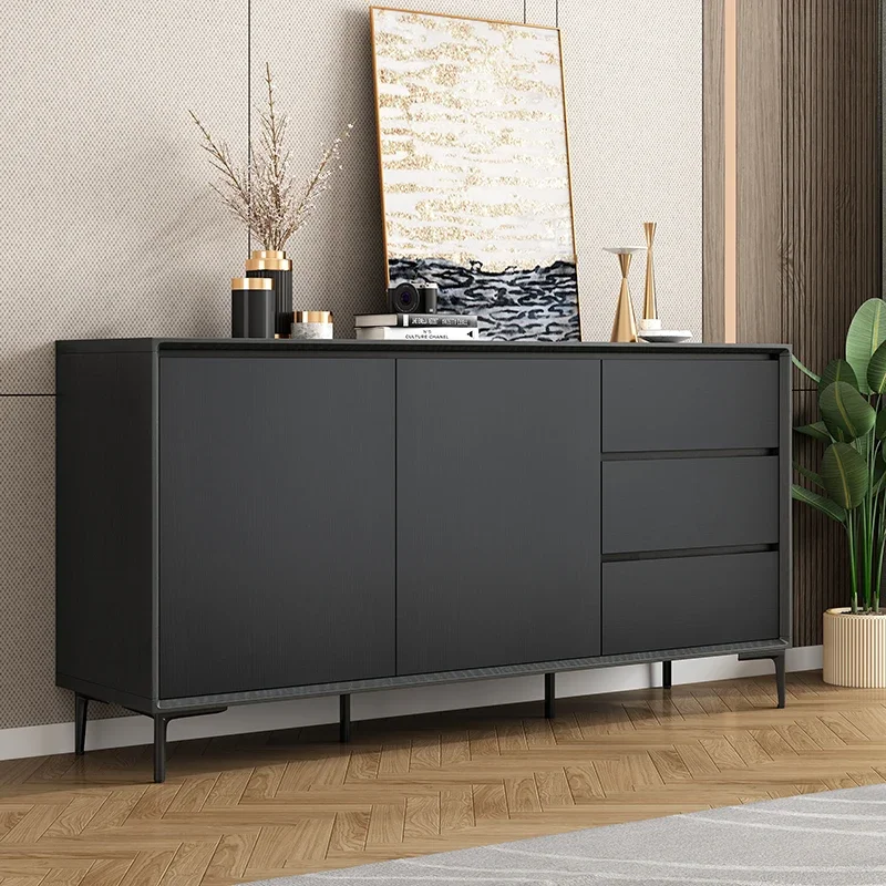 

Modern Wood Sideboard Buffet Cabinet Home Furniture Dining Room Furniture Wooden Rattan Cabinet Rattan Furniture