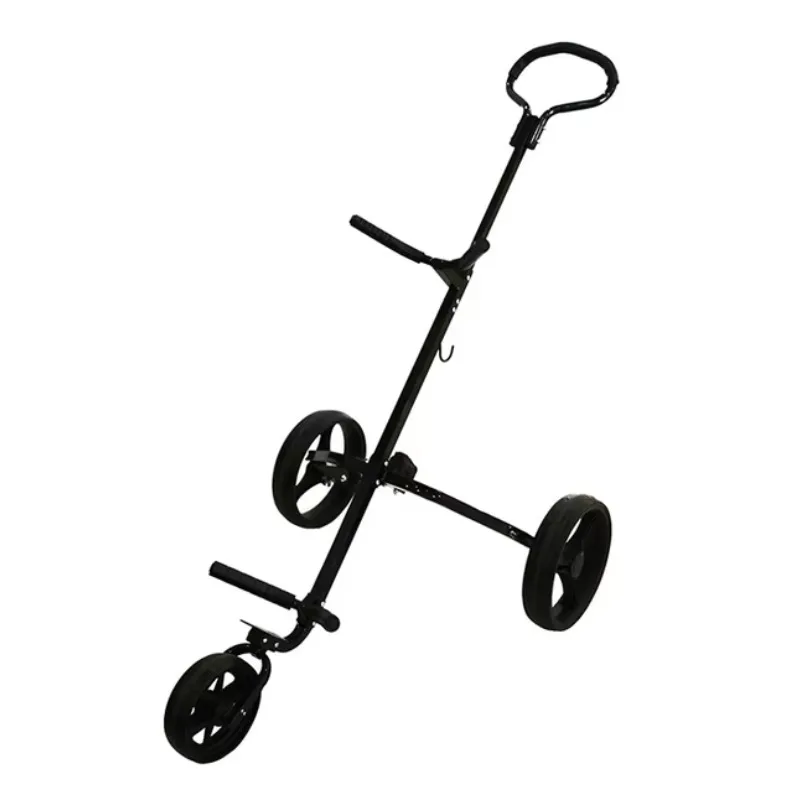 Ergonomic 3-Wheel Rental Golf Trolley Streamlined Design Comfortable Grip for Effortless Transport