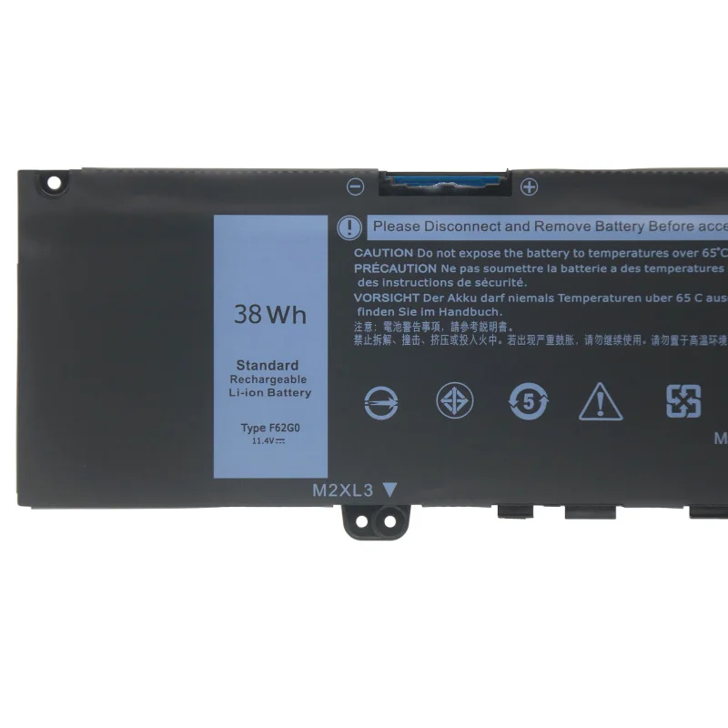 JC new 11.4V 38WH F62G0 Laptop Battery For DELL Inspiron 13 7386 2-in-1 5370 7370 7380 7373 Vostro 5370 RPJC3 P91G P83G P87G