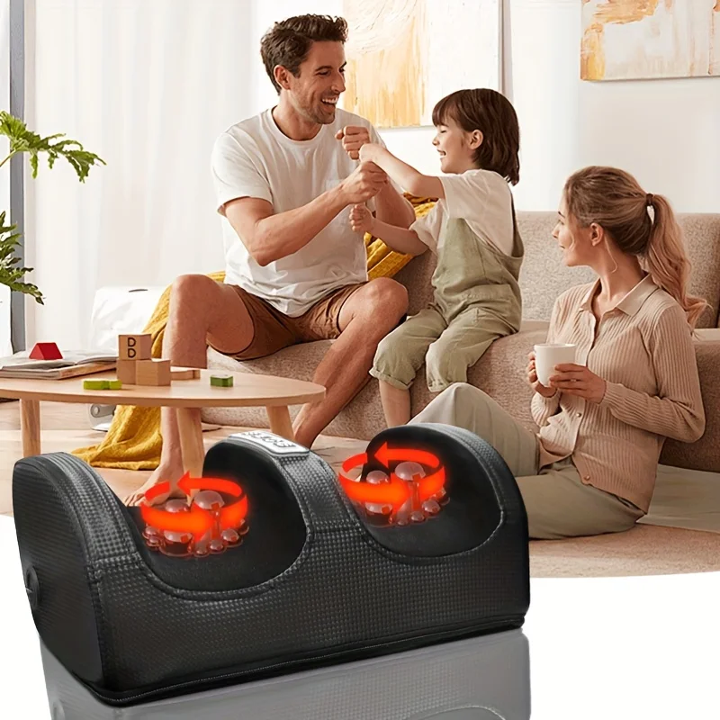 

Shiatsu Heated Foot Massager For Enhanced Circulation & Relaxation - Plug-In, 110V-130V, Standard Exfoliating gloves Rag shower