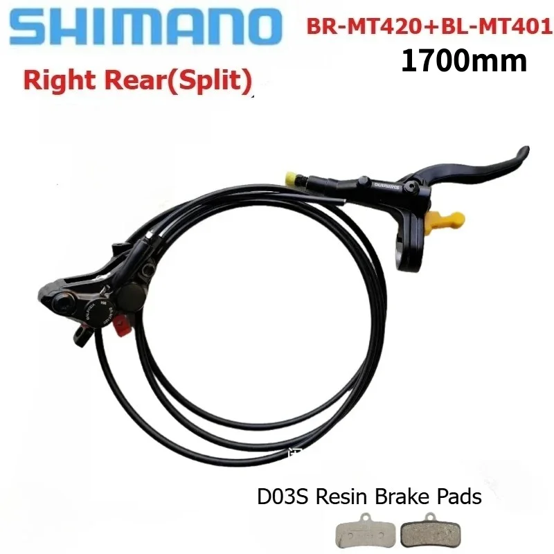 SHIMANO MT420 4-Piston Hydraulic Disc Brake Single Side BL-MT401