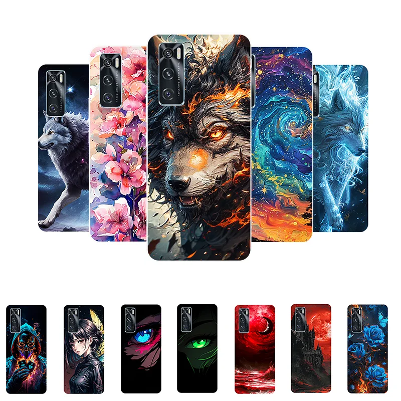 For Vivo V20 SE Case V2022 Wolf Painted Cover Shockproof Soft Silicone Phone Case For Vivo V20 SE V 20SE Fundas VivoV20SE