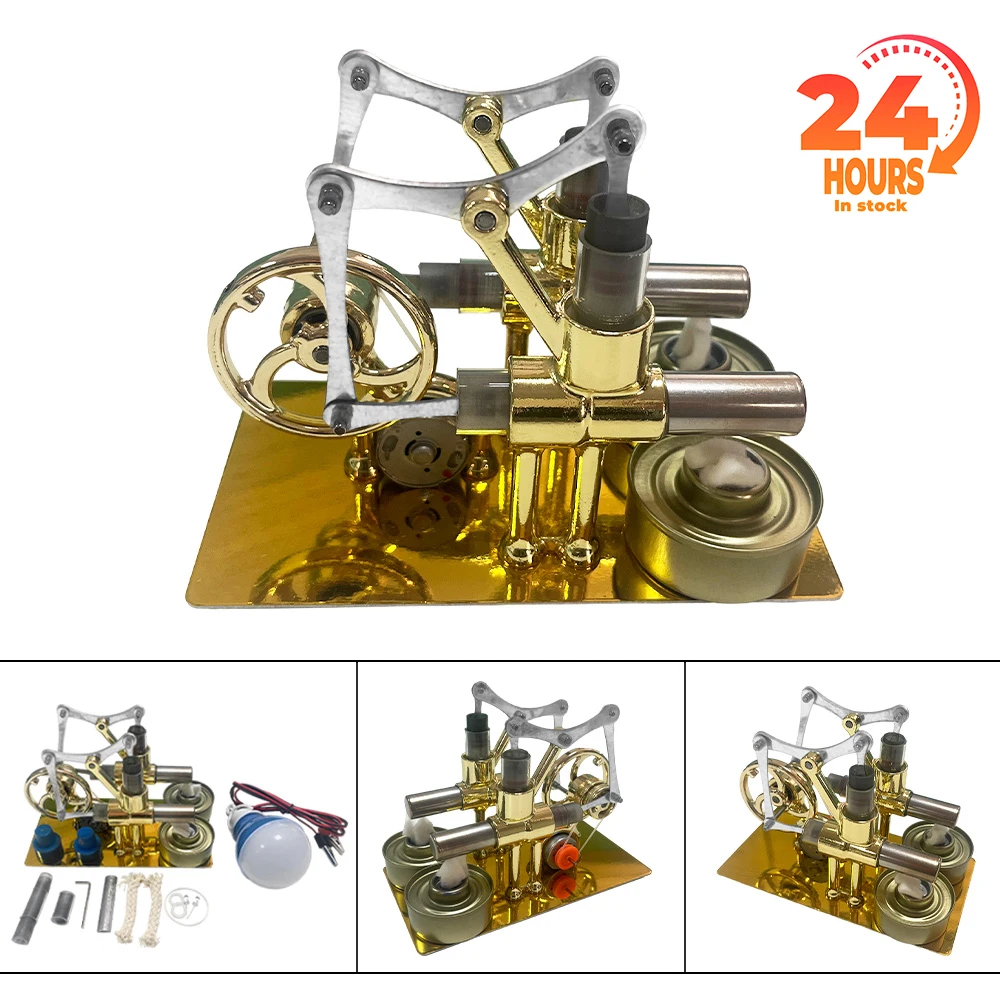 Balance Stirling Engine Miniature Model Steam Power Technology Scientific Power Generation Experimental Toy