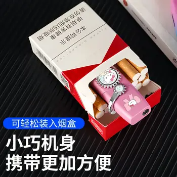 Větruodolný turbo zapalovač Hello Kitty, kreativní kovový kawaii melodie kuromi cinnamo sanrioed červený plamen zapalovače rychlé dodání dárek 6 nejlepší prodej zapalovač Hello Kitty - №4