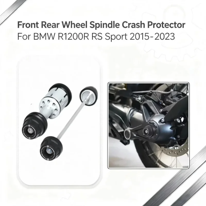 Front Rear Wheel Spindle Crash Protector For BMW R1200R RS Sport 2015‑2023 Moto Axle Slider Safety Accessories