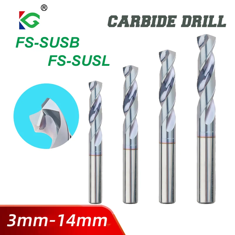 

Carbide Drill Bits Hard Metal Drill Tungsten Steel Twist Drill Bit For Stainless Steel Titanium Alloy CNC Lathe Drilling Tools