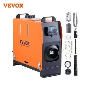 VEVOR 5/8KW سخان سيارة الديزل مسخن الهواء 12 فولت سخان الديزل مع LCD التبديل كاتم الصوت لسيارة شاحنة قارب RV وقوف السيارات الديزل
