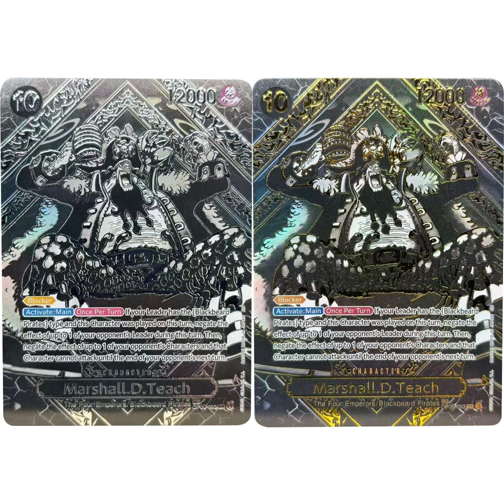 

Коллекционные карточки ONE PIECE GAME Marshall.D.Teach OP09-093, Пираты Чёрной Бороды, высококачественные самодельные аниме-карточки для самостоятельной сборки.