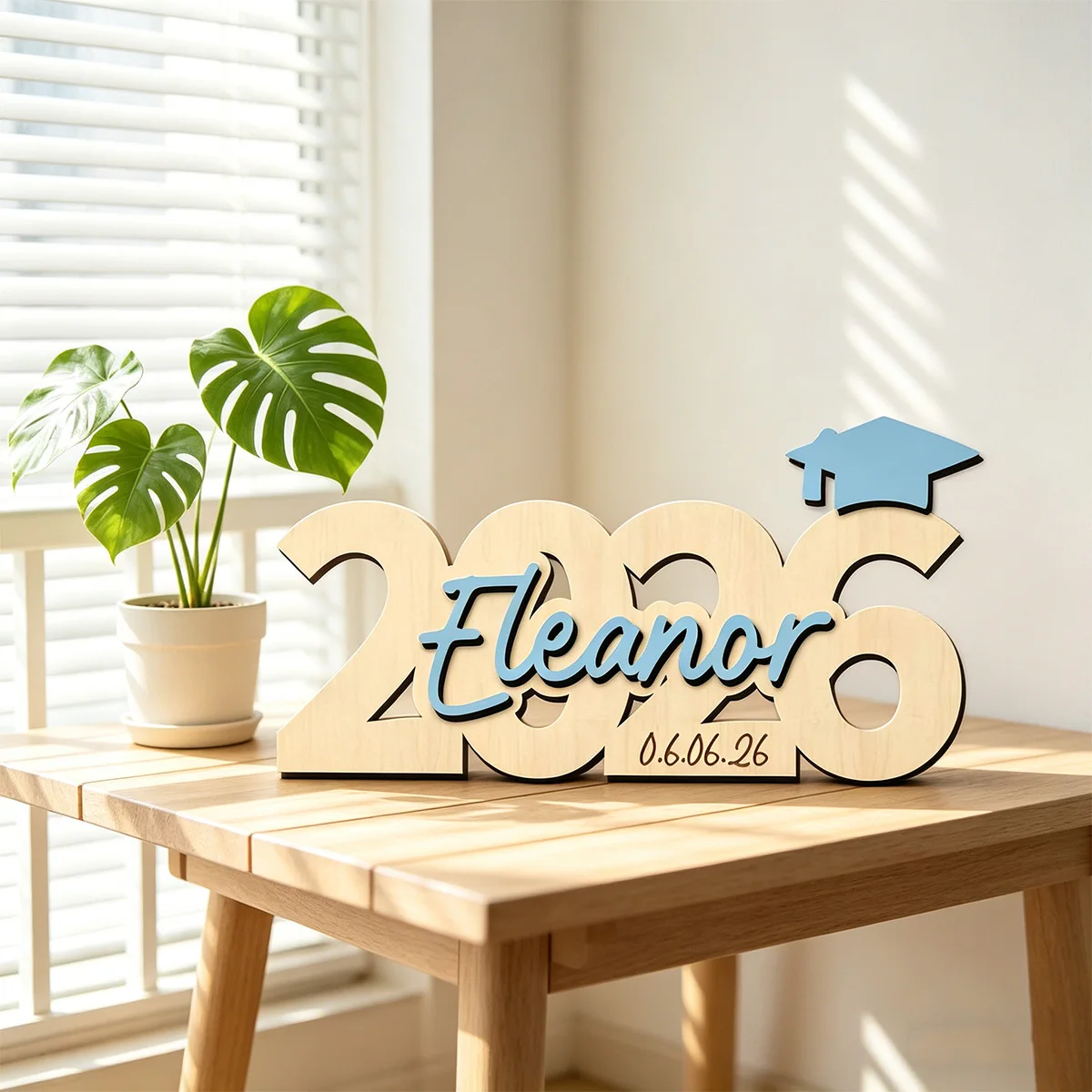 1pc wooden multi-color double-layer surname brand,customized wooden souvenirs,personalized graduation gifts,graduation decor