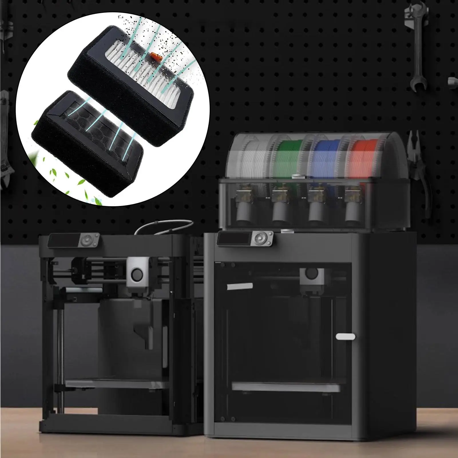 

Замена воздушного фильтра, картридж с активированным углем, воздушный фильтр, нить для 3D-печати для дома, класса, мастерской, офисной лаборатории