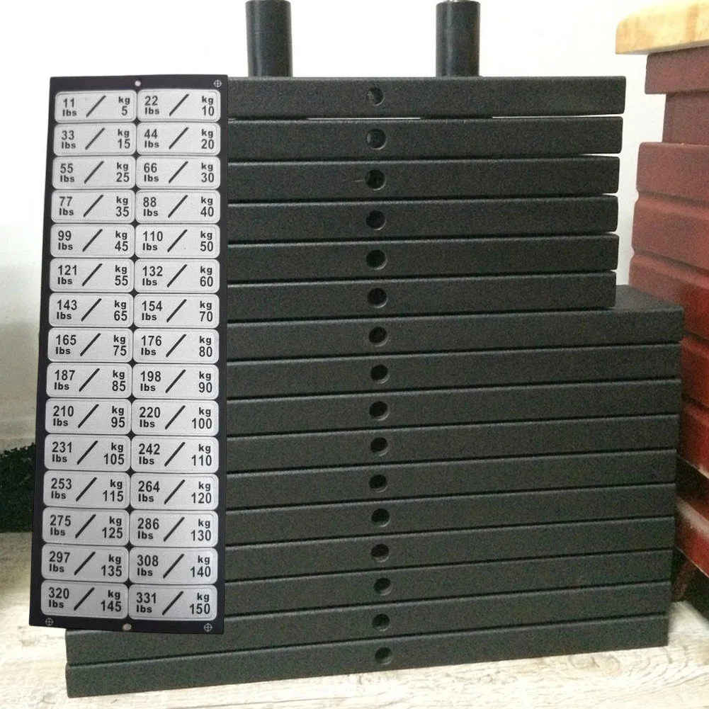 Fitness Equipment Weight Stickers Gym Weight Stack Labels Number Stickers Gym Strength Training Exercise Equipment Accessories