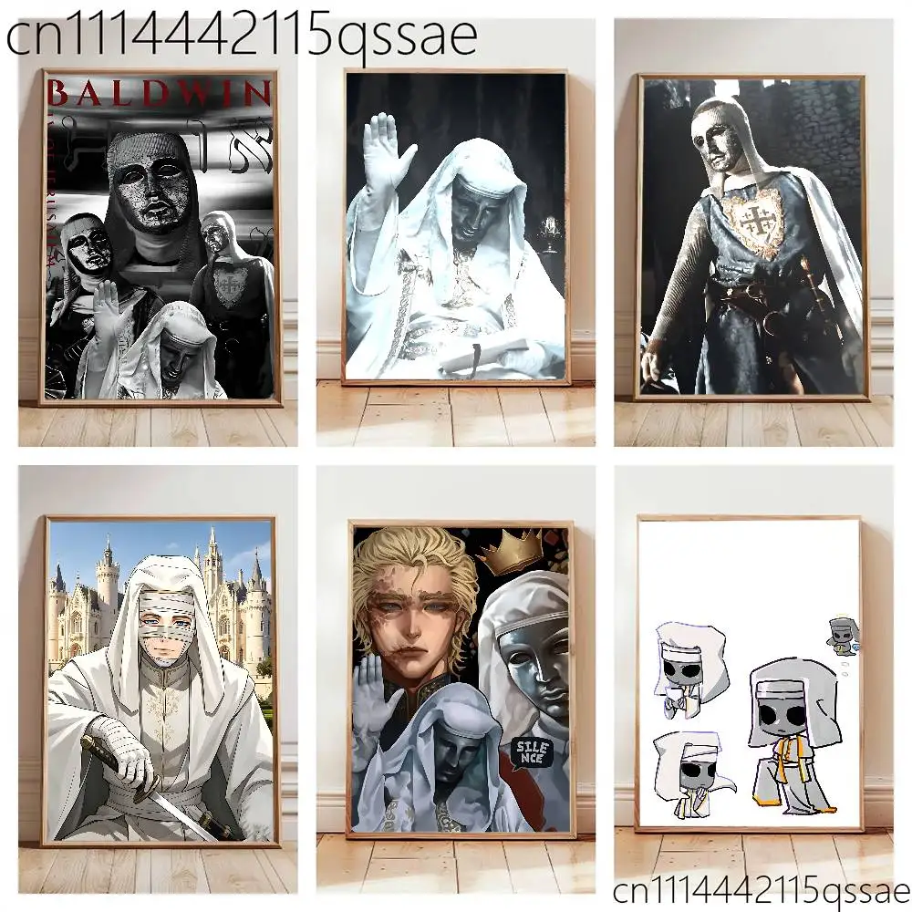 For Baldwin IV Former King of Jerusalem Poster Self-adhesive Art Waterproof Paper Sticker Coffee House Bar Room Wall Decor
