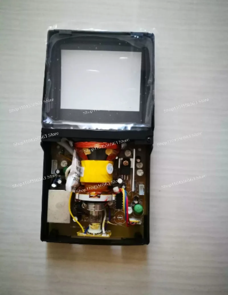 Monitor CRT de 4 Pulgadas, 12V 4W, Blanco y Negro, Entrada de Video Compuesto 1Vpp 75Ω para Raspberry Pi, CCTV, TV Vintage