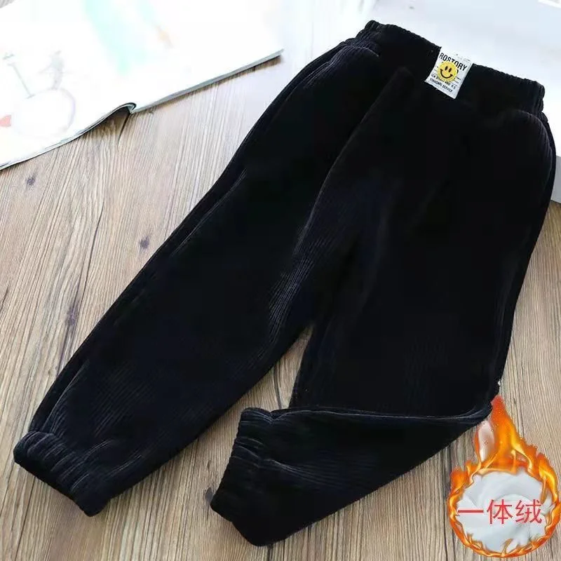 Boys Casual Pants Long Trousers Cotton 2024 Pink Spring Autumn Baby's Kids Pants High Quality Children's Clothing