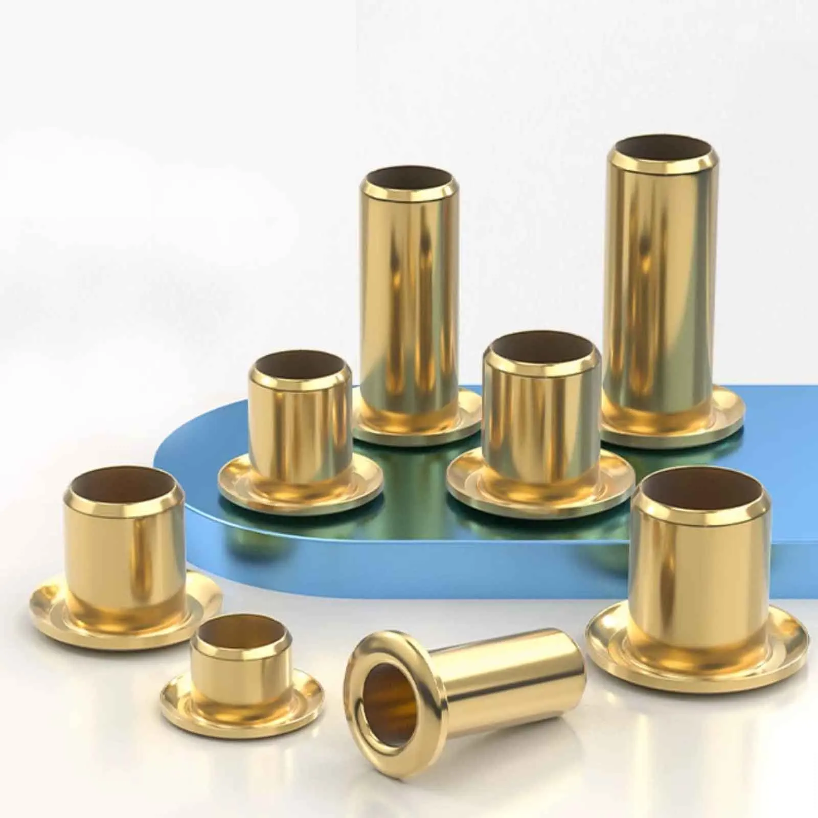 50/100pcs Pure Brass Hollow Rivet Copper Eyelet Fastener Full Sizes M1.3 M1.5 M1.7 M2 M2.5 M3 M3.5 M4 M5 M6