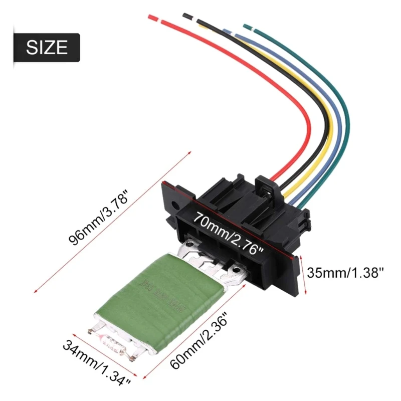77364061, 6450XR Blower Motor Resistors Heater Blower Motor Fan for Jumper Boxer Ducato H9EE