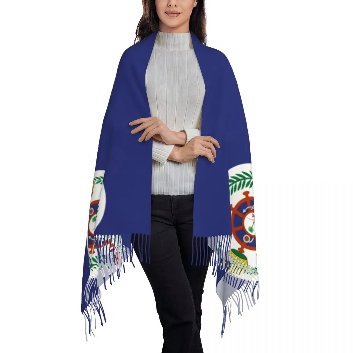 Personalized Printed Scarf Men Women Winter Warm Scarves Shawl Wrap